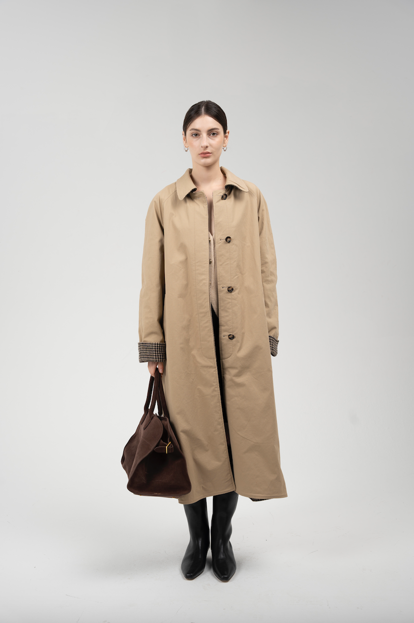 SLO Check Wool Verso Trench