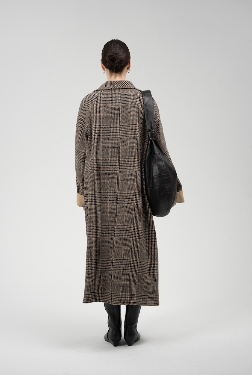 SLO Check Wool Verso Trench