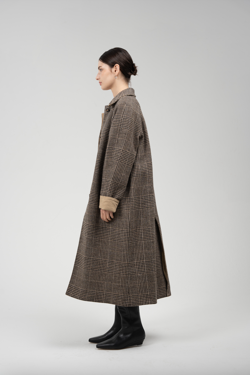 SLO Check Wool Verso Trench