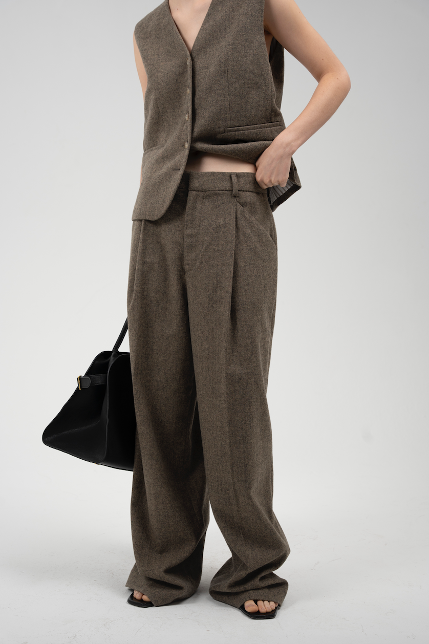 High-Waisted Wide-Leg Pants