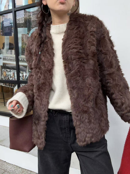 Fuzzy Short Coat