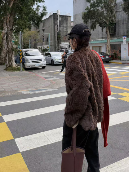 Fuzzy Short Coat