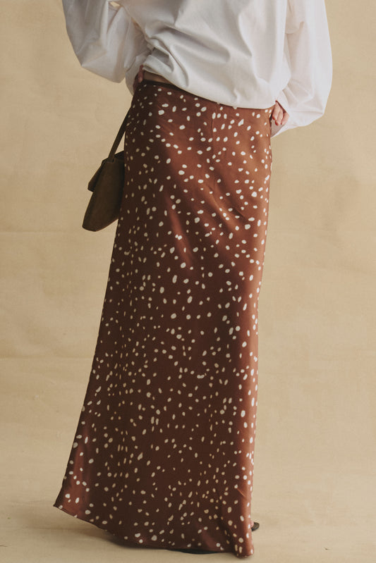 Golden Ratio Acetate Midi Skirt