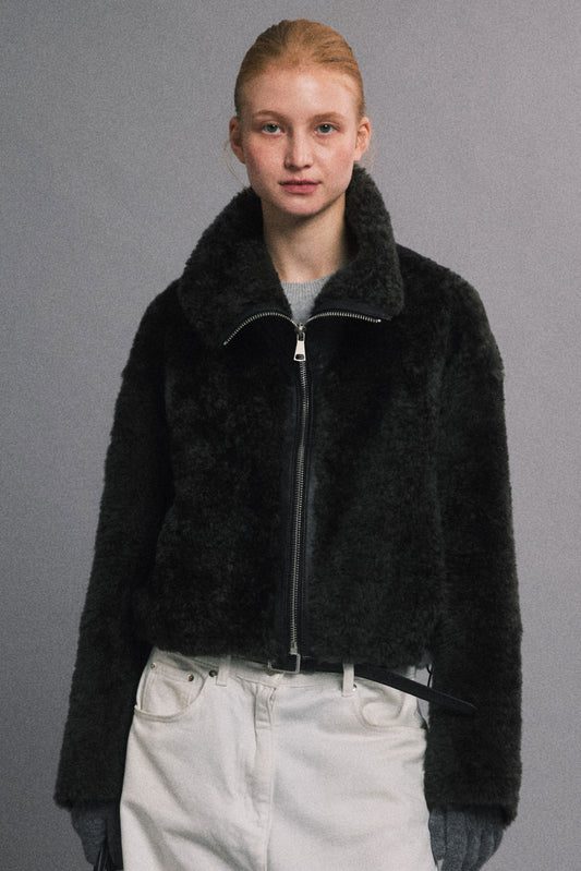 丹麥溫度 皮毛一體外套