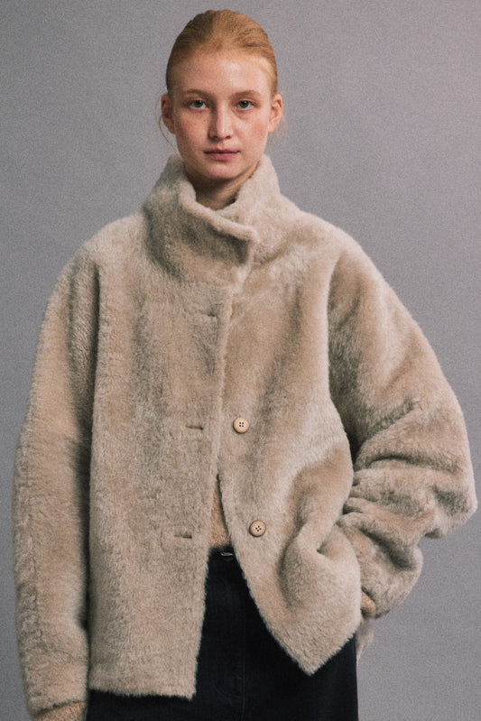 冬日暖陽 高奢皮毛一體外套