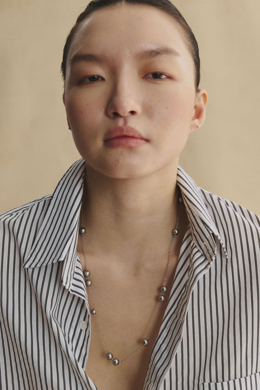 SLO Arc – Time Flow Beaded Long Necklace