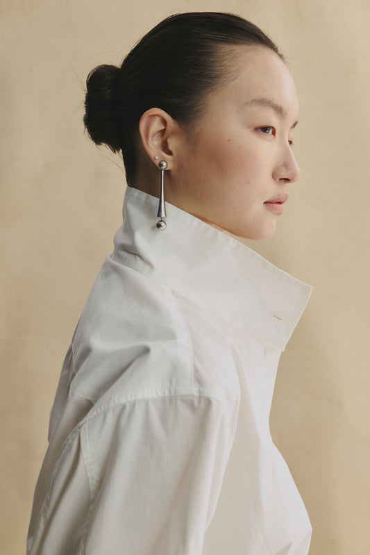 SLO Arc – Time Flow Sculpted Drop Earrings