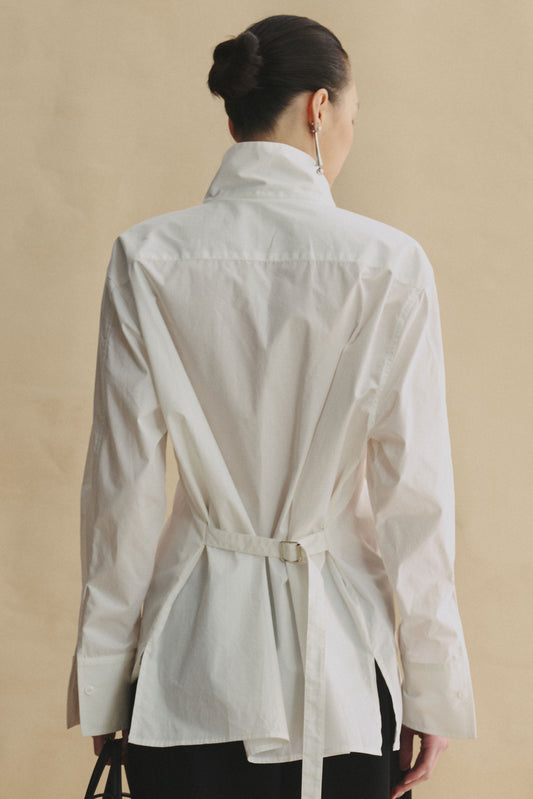 Smart Tailored Stand-Collar Shirt