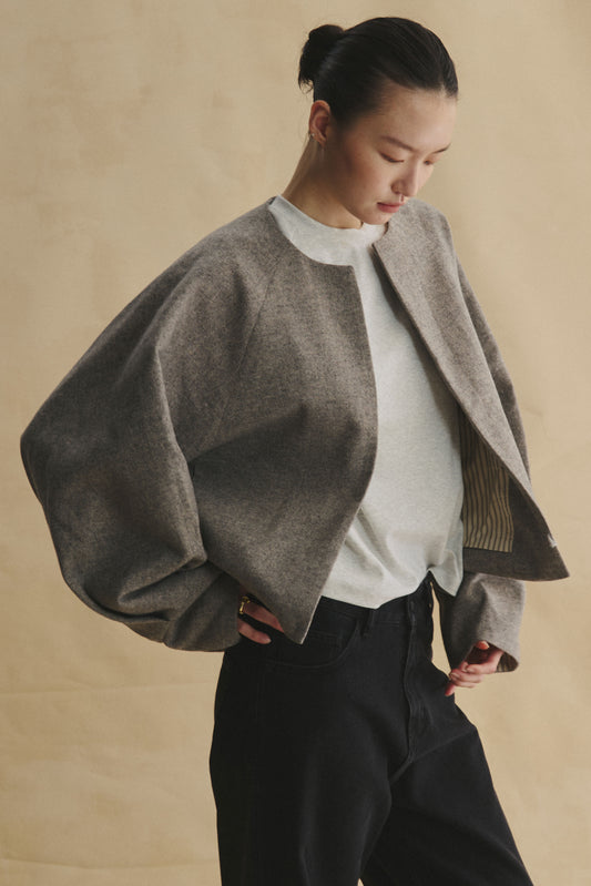 Earl Grey Relaxed Wool Jacket