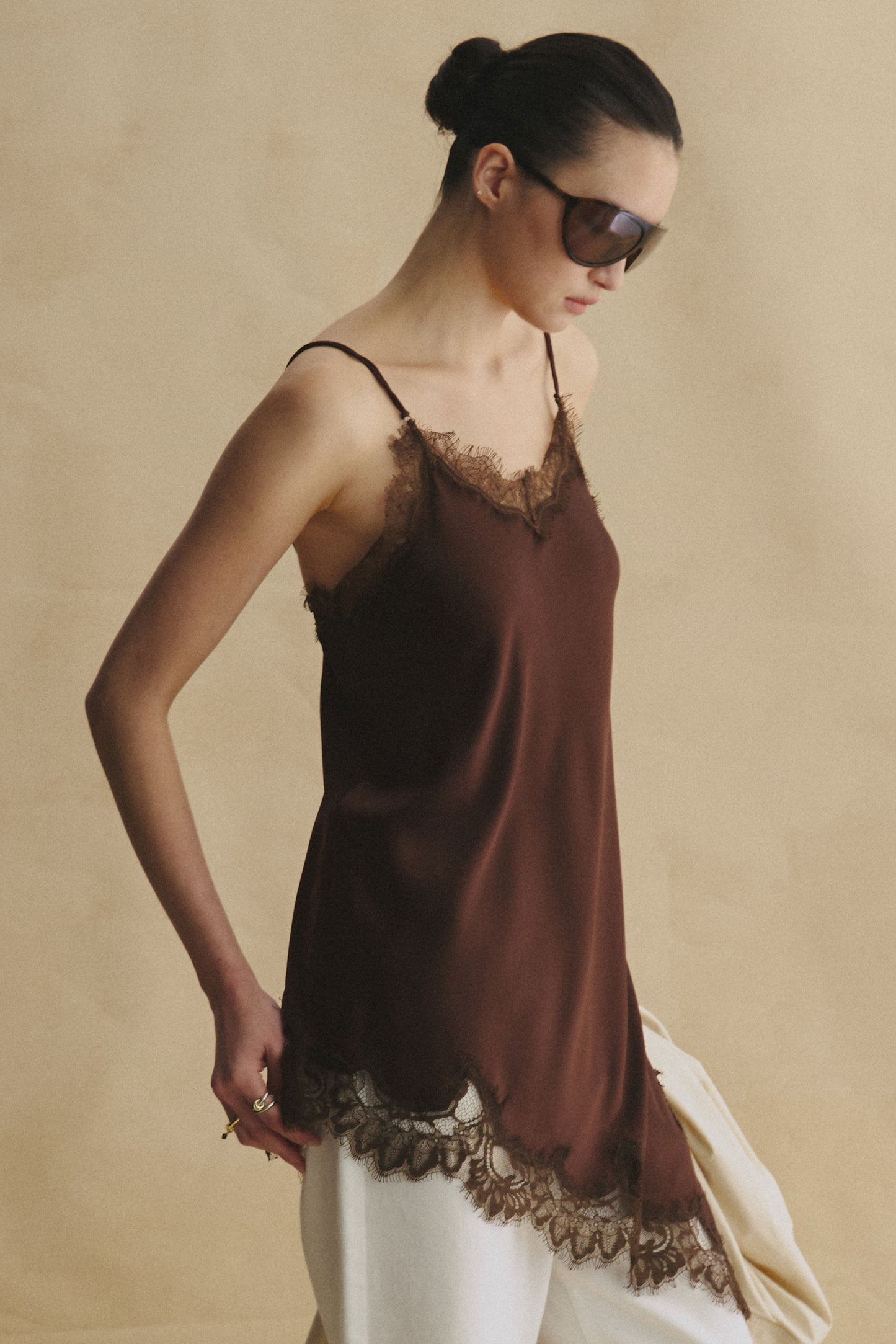 Mocha Affair Silk Camisole