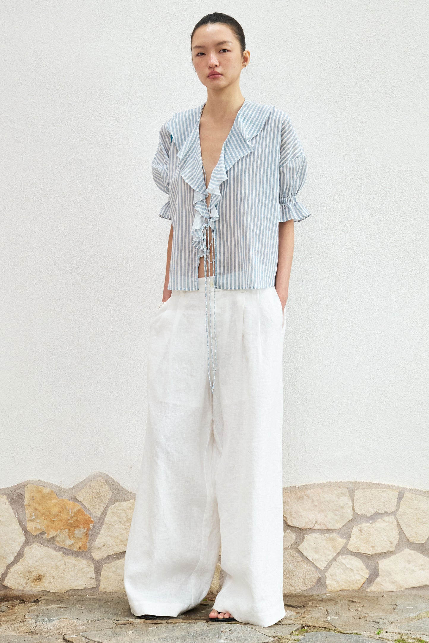 Breeze Island Ruffle Blouse