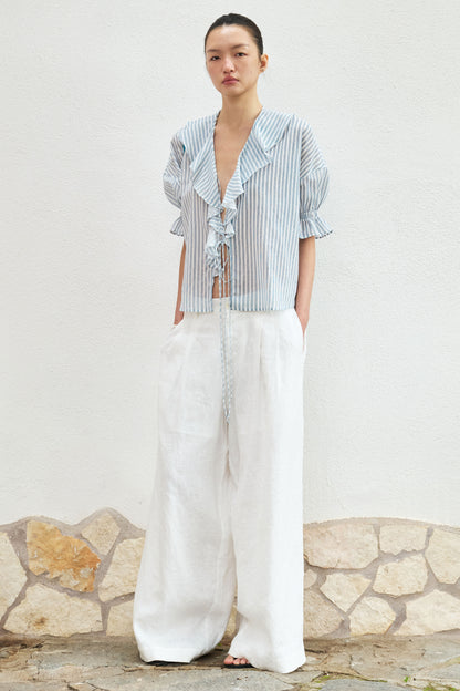 Breeze Island Ruffle Blouse