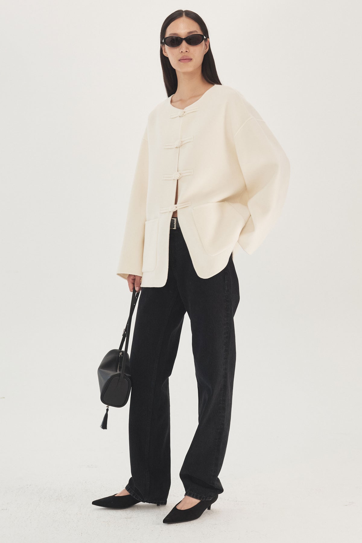 Moonlit Porcelain Wool Cashmere Jacket