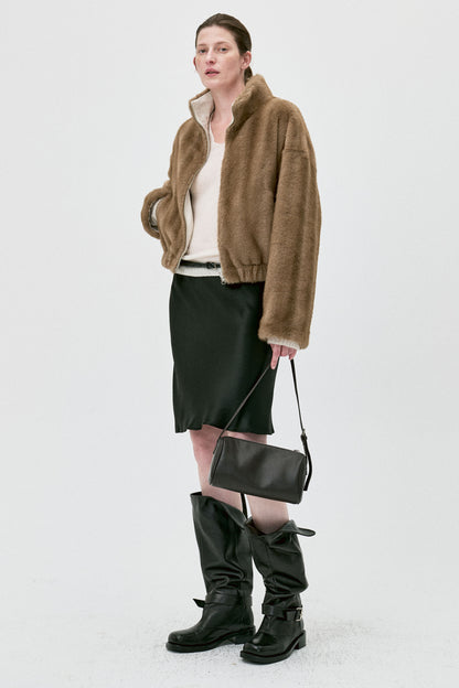 Twilight Snow Reversible Faux Fur Jacket
