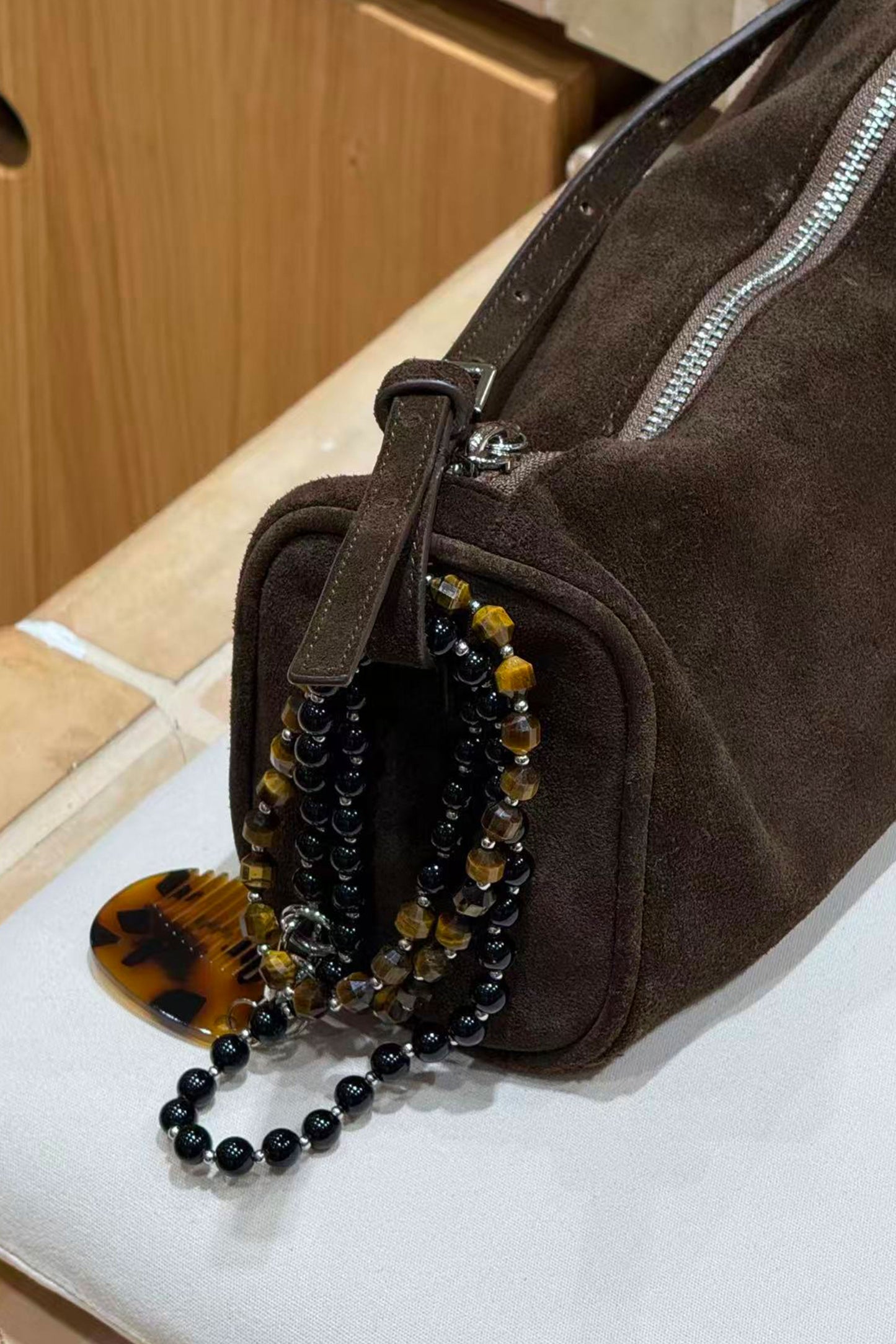 LUCK Tiger Eye Long Necklace